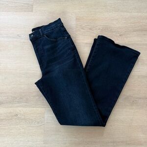 Express High Rise Flare Dark Blue Denim Jeans